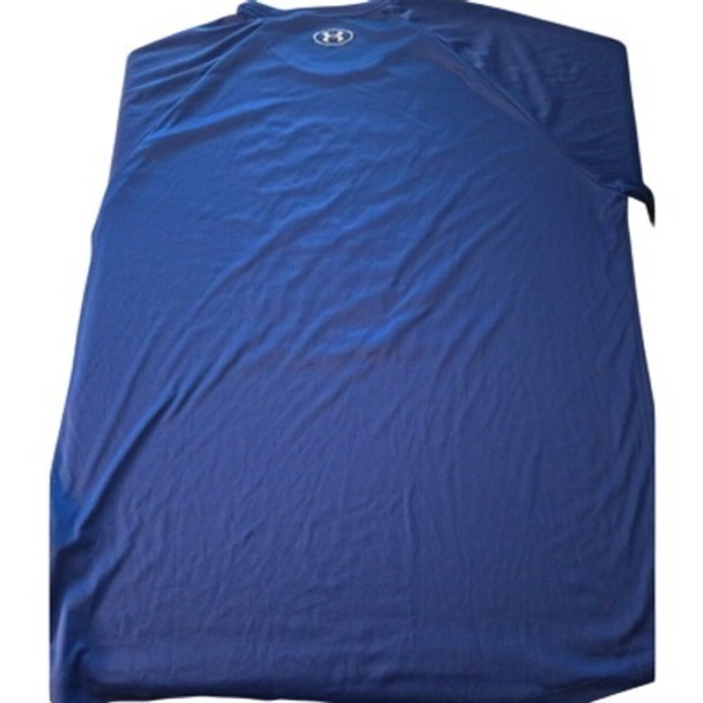 Under Armour Mens T-Shirt 2XL Blue Logo Graphic Loose Fit Tee - Picture 2 of 5